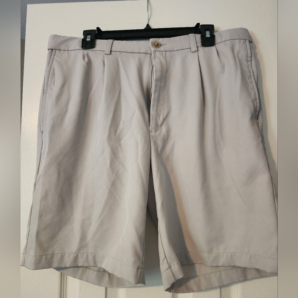 Mens Haggar Cool 18 Pro Straight Fit String Color Shorts